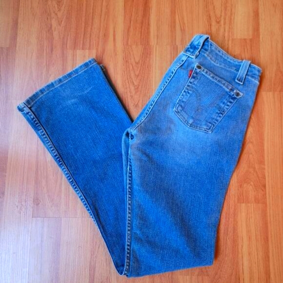 Levi’s Superlow Rise Womens Retro Jeans Size03 Junior Blue Denim 60s 70s Vintage - Picture 5 of 11